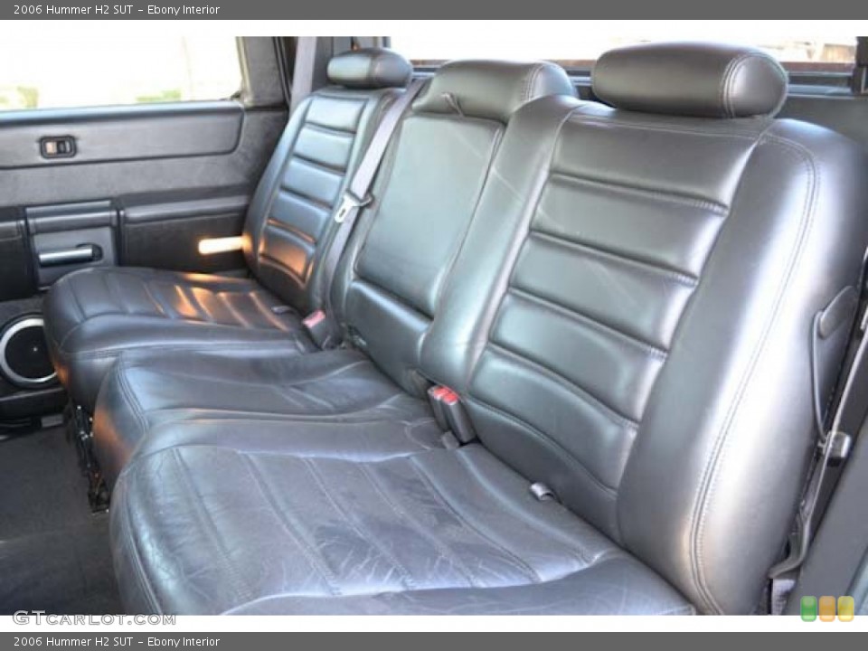 Ebony Interior Rear Seat for the 2006 Hummer H2 SUT #69015583