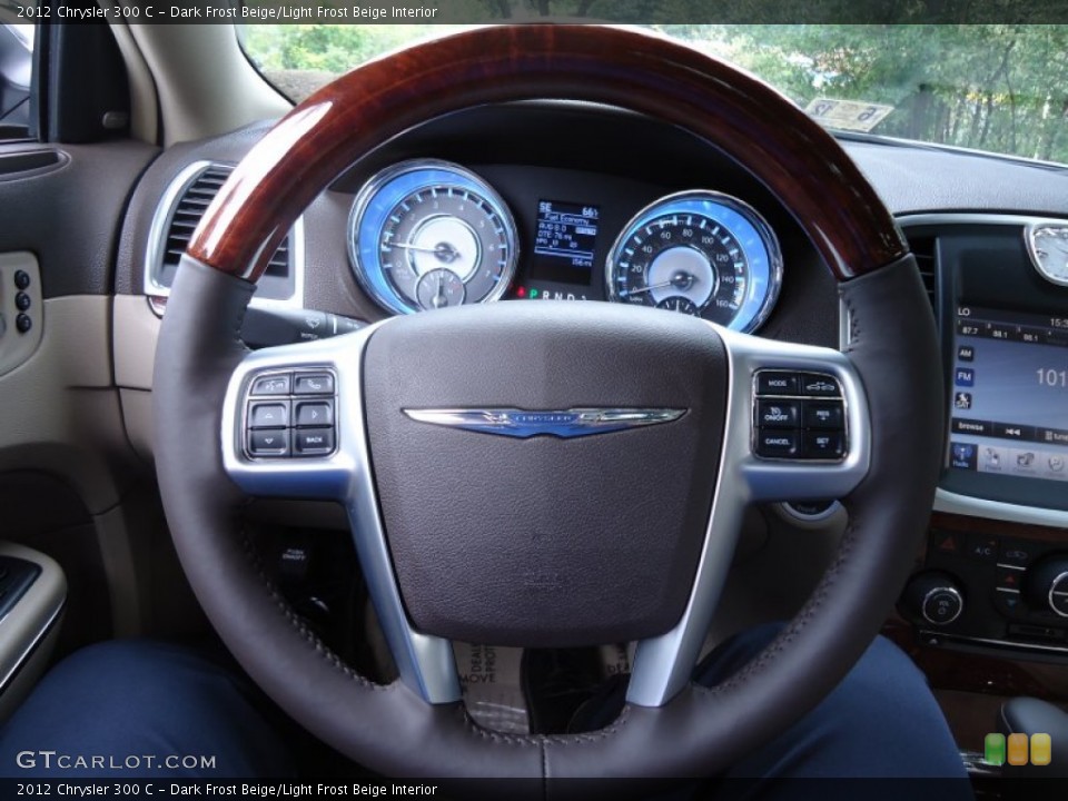Dark Frost Beige/Light Frost Beige Interior Steering Wheel for the 2012 Chrysler 300 C #69015586