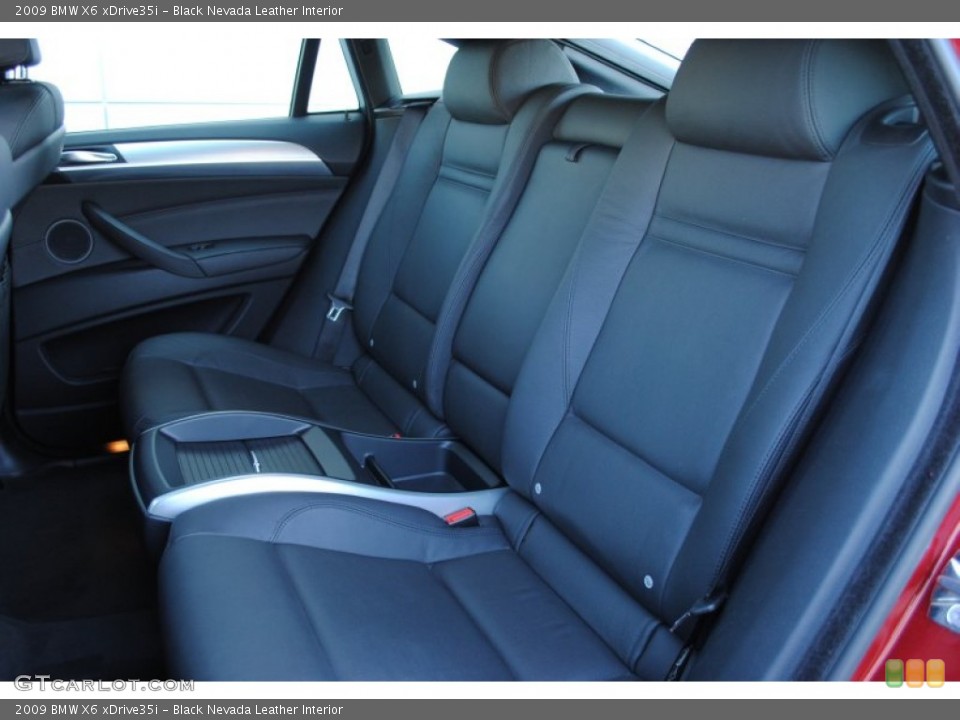 Black Nevada Leather Interior Rear Seat for the 2009 BMW X6 xDrive35i #69016056