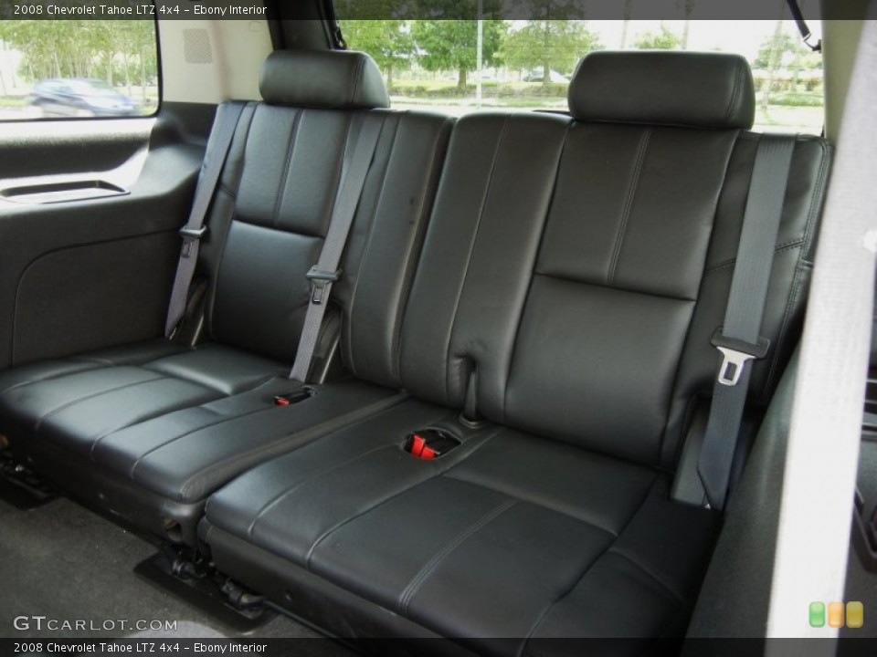 Ebony Interior Rear Seat for the 2008 Chevrolet Tahoe LTZ 4x4 #69017206