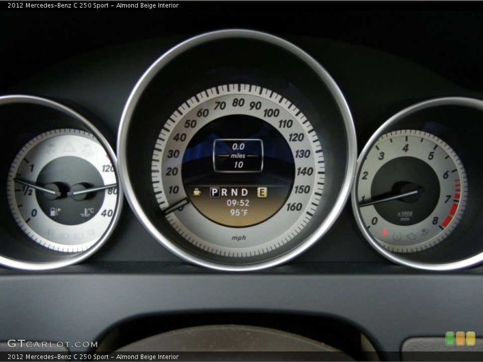 Almond Beige Interior Gauges for the 2012 Mercedes-Benz C 250 Sport #69018442