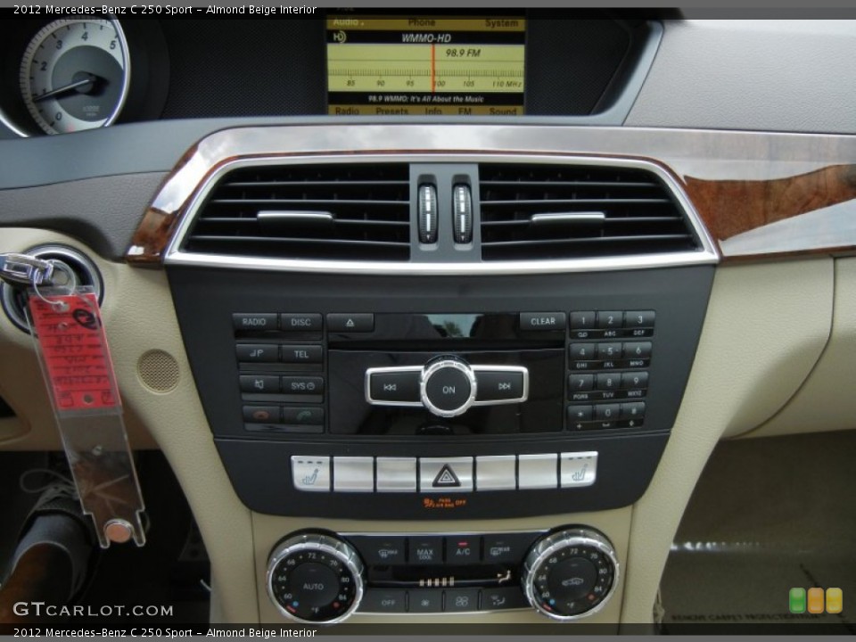 Almond Beige Interior Controls for the 2012 Mercedes-Benz C 250 Sport #69018451