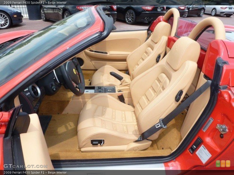 Beige Interior Front Seat for the 2009 Ferrari F430 Spider F1 #69021970