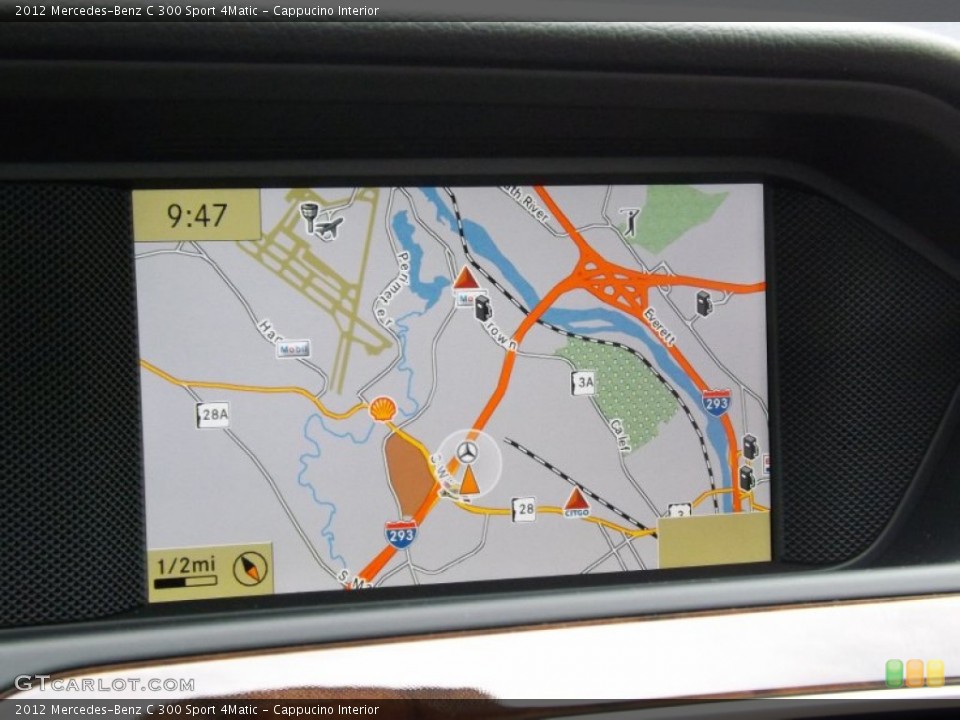 Cappucino Interior Navigation for the 2012 Mercedes-Benz C 300 Sport 4Matic #69022531