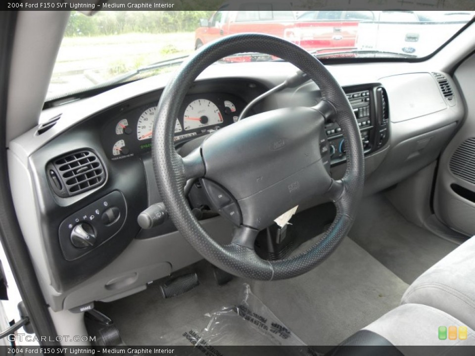Medium Graphite Interior Steering Wheel for the 2004 Ford F150 SVT Lightning #69022618