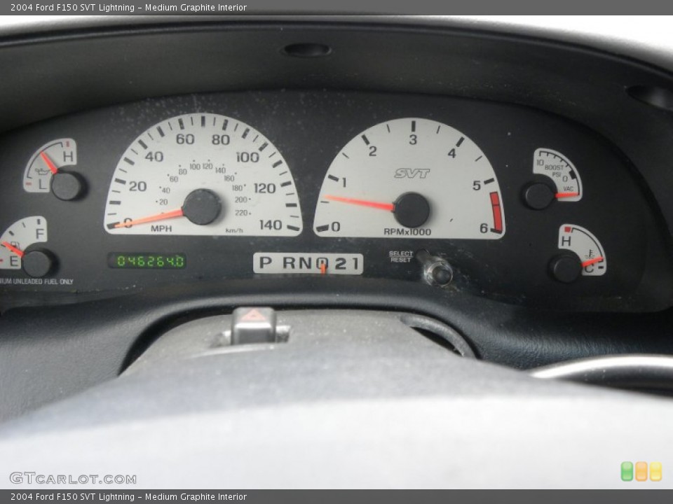 Medium Graphite Interior Gauges for the 2004 Ford F150 SVT Lightning #69022708