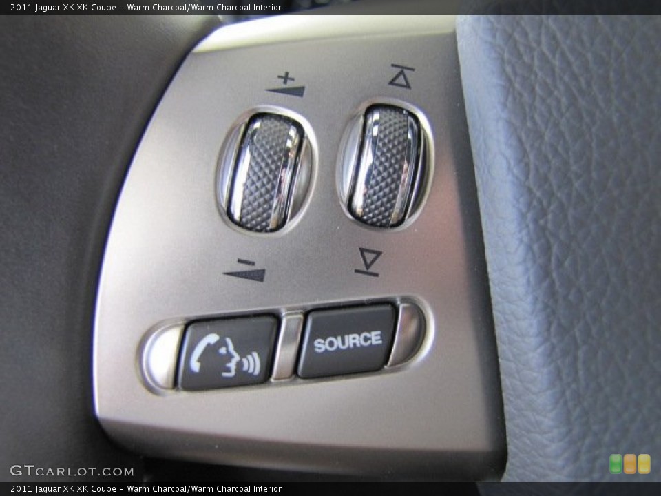 Warm Charcoal/Warm Charcoal Interior Controls for the 2011 Jaguar XK XK Coupe #69025897