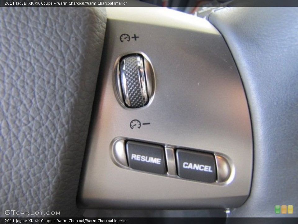 Warm Charcoal/Warm Charcoal Interior Controls for the 2011 Jaguar XK XK Coupe #69025900