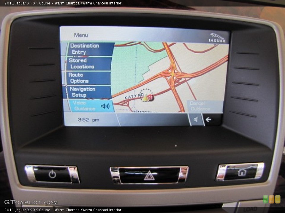 Warm Charcoal/Warm Charcoal Interior Navigation for the 2011 Jaguar XK XK Coupe #69025909