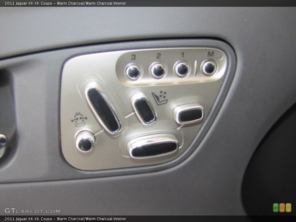 Warm Charcoal/Warm Charcoal Interior Controls for the 2011 Jaguar XK XK Coupe #69025948