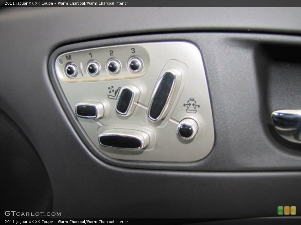 Warm Charcoal/Warm Charcoal Interior Controls for the 2011 Jaguar XK XK Coupe #69025954