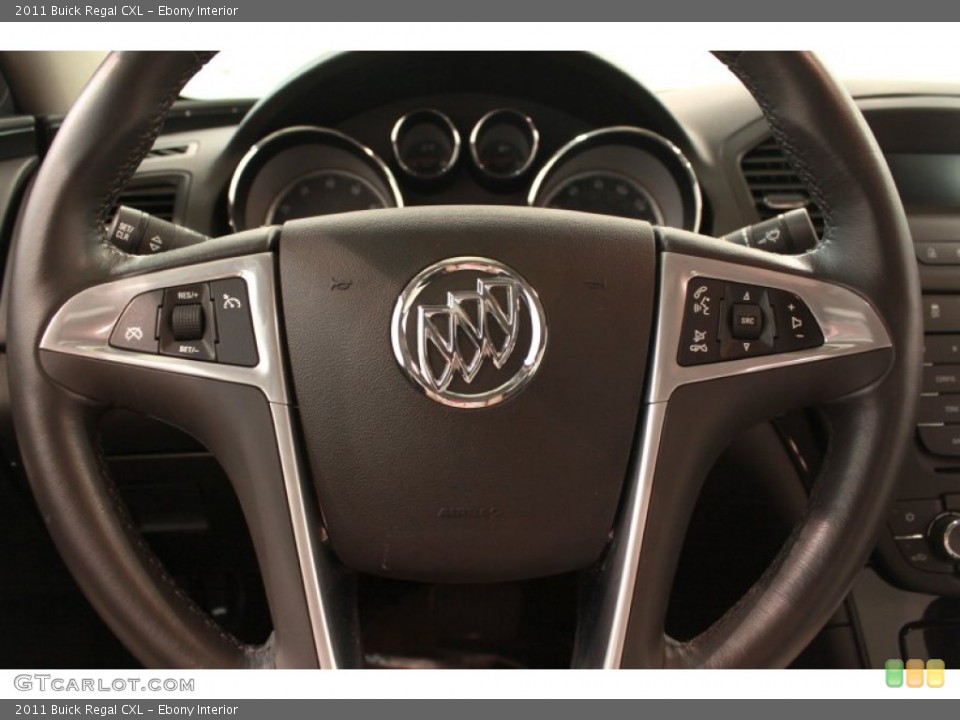 Ebony Interior Steering Wheel for the 2011 Buick Regal CXL #69030077