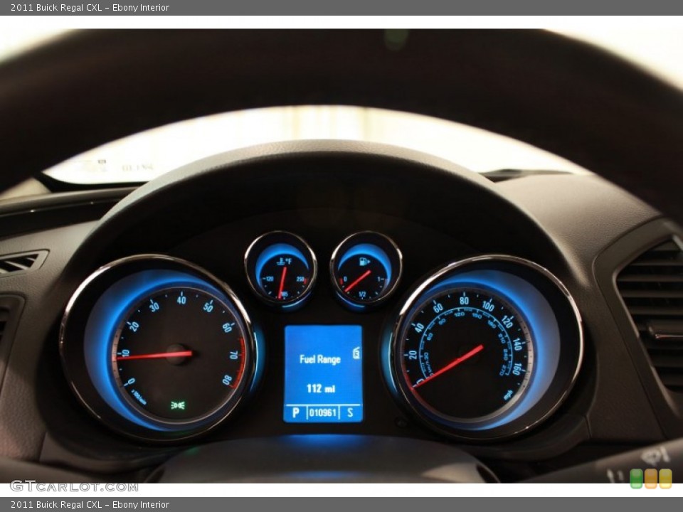 Ebony Interior Gauges for the 2011 Buick Regal CXL #69030083
