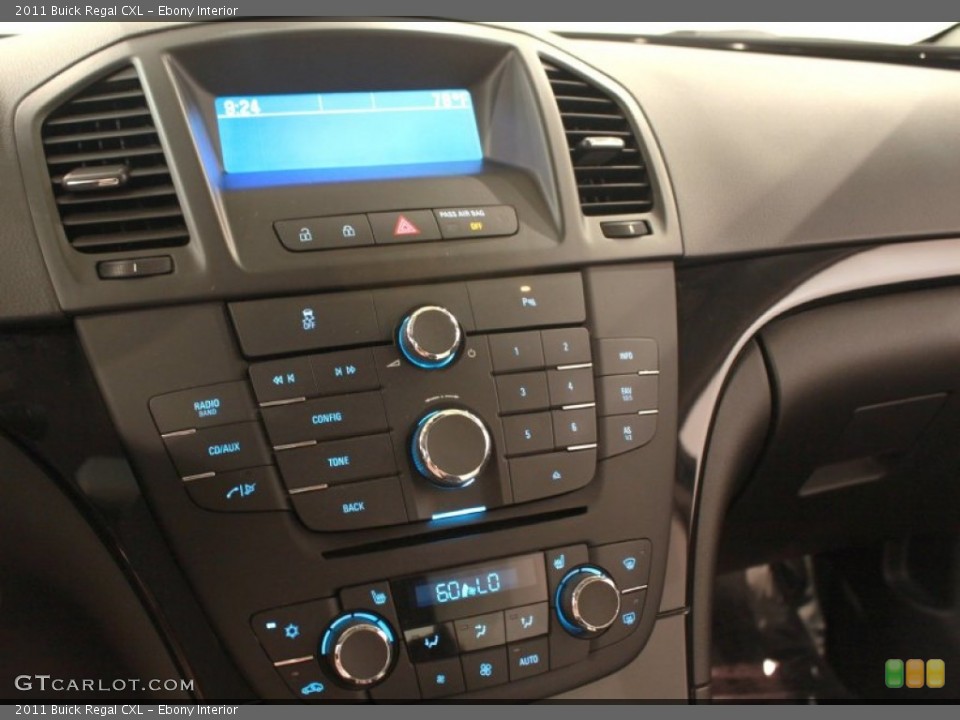 Ebony Interior Controls for the 2011 Buick Regal CXL #69030101