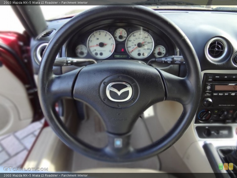 Parchment Interior Steering Wheel for the 2003 Mazda MX-5 Miata LS Roadster #69030278