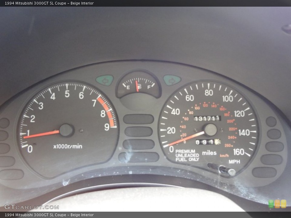 Beige Interior Gauges for the 1994 Mitsubishi 3000GT SL Coupe #69030506
