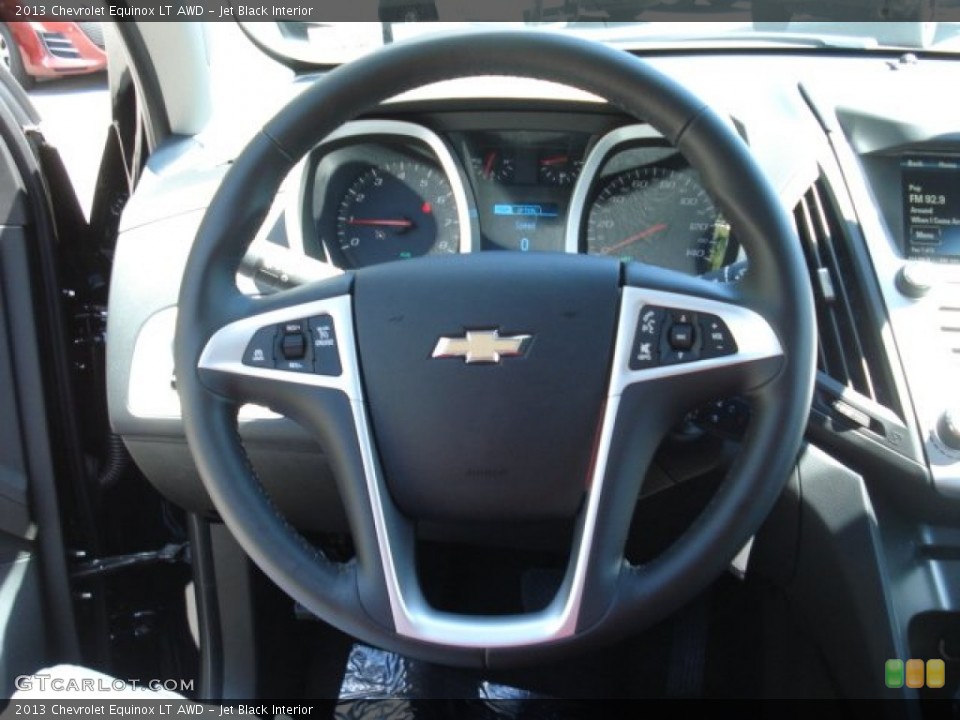 Jet Black Interior Steering Wheel for the 2013 Chevrolet Equinox LT AWD #69030749