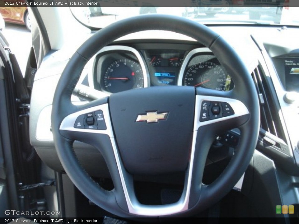 Jet Black Interior Steering Wheel for the 2013 Chevrolet Equinox LT AWD #69031110