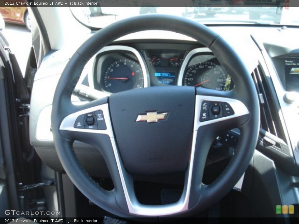 Jet Black Interior Steering Wheel for the 2013 Chevrolet Equinox LT AWD #69031463