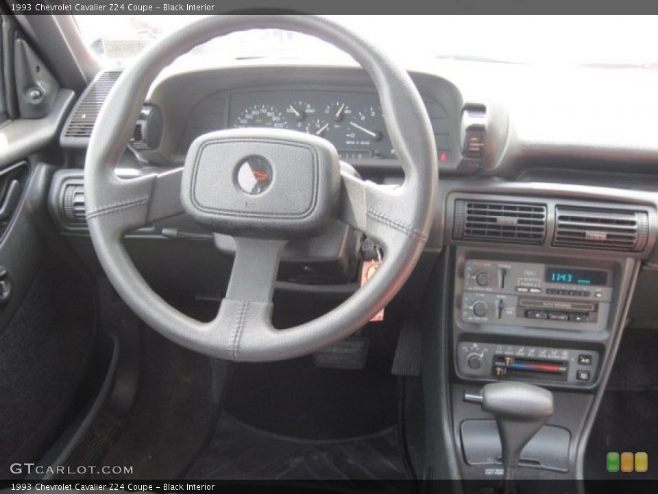 Black Interior Dashboard For The 1993 Chevrolet Cavalier Z24