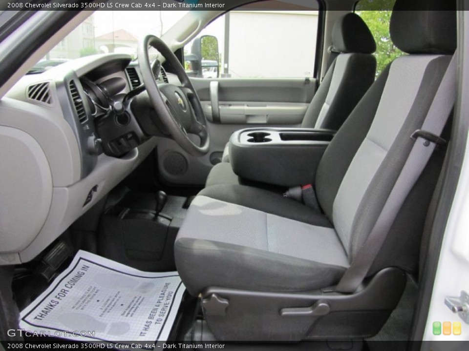 Dark Titanium Interior Front Seat for the 2008 Chevrolet Silverado 3500HD LS Crew Cab 4x4 #69033768