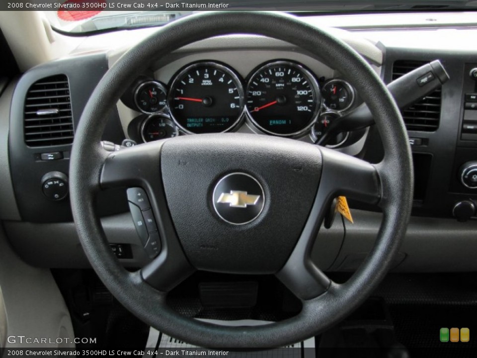 Dark Titanium Interior Steering Wheel for the 2008 Chevrolet Silverado 3500HD LS Crew Cab 4x4 #69033794