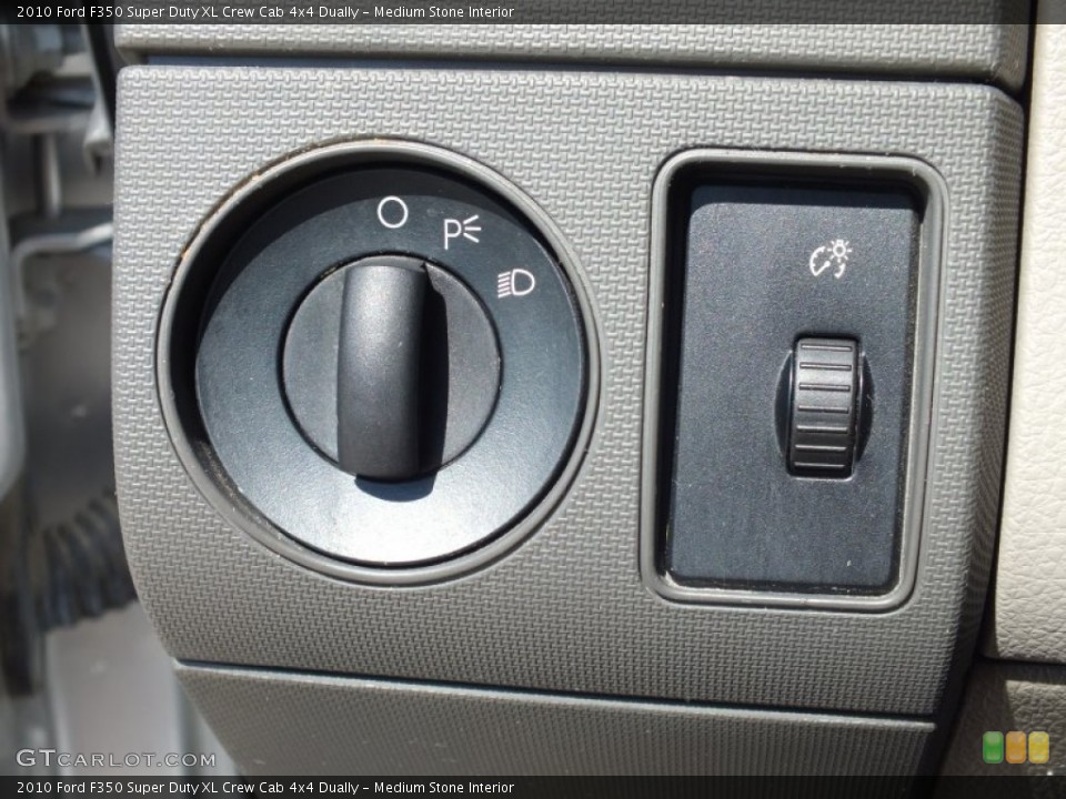 Medium Stone Interior Controls for the 2010 Ford F350 Super Duty XL Crew Cab 4x4 Dually #69033881
