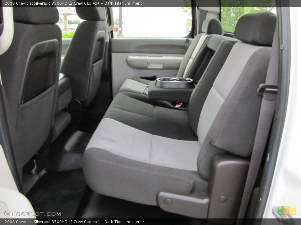 Dark Titanium Interior Rear Seat for the 2008 Chevrolet Silverado 3500HD LS Crew Cab 4x4 #69033914