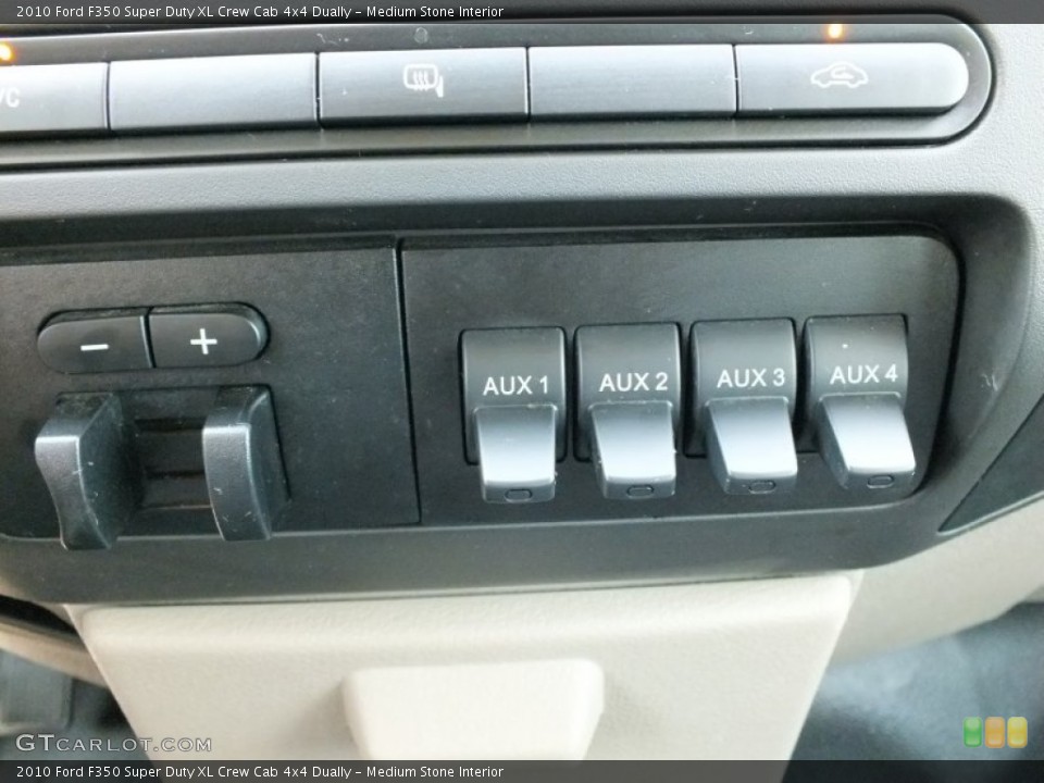 Medium Stone Interior Controls for the 2010 Ford F350 Super Duty XL Crew Cab 4x4 Dually #69033971
