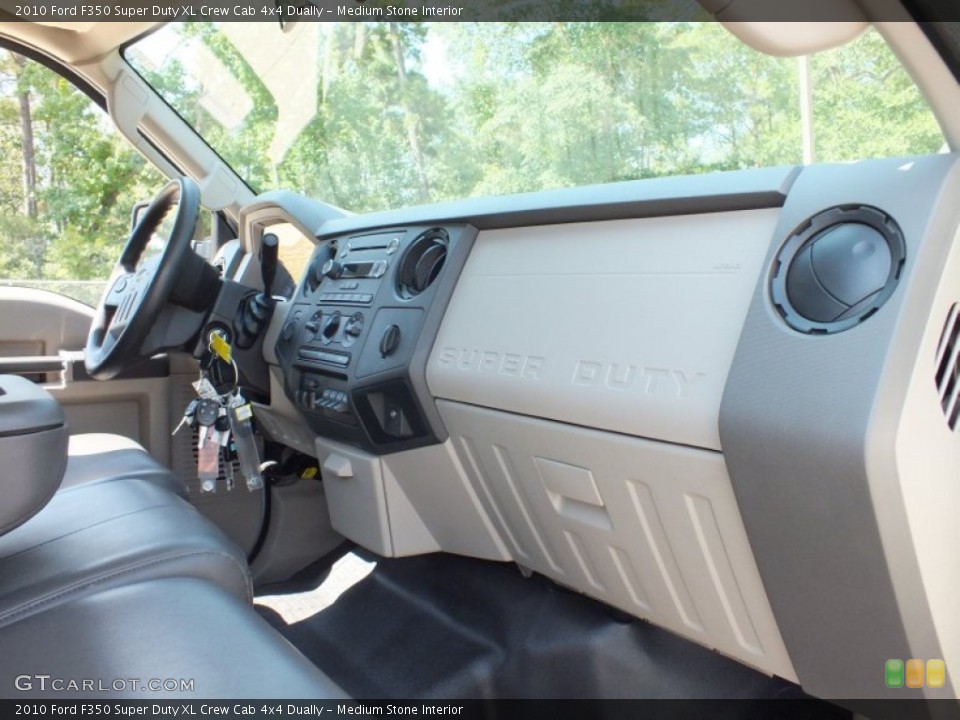 Medium Stone Interior Dashboard for the 2010 Ford F350 Super Duty XL Crew Cab 4x4 Dually #69033998