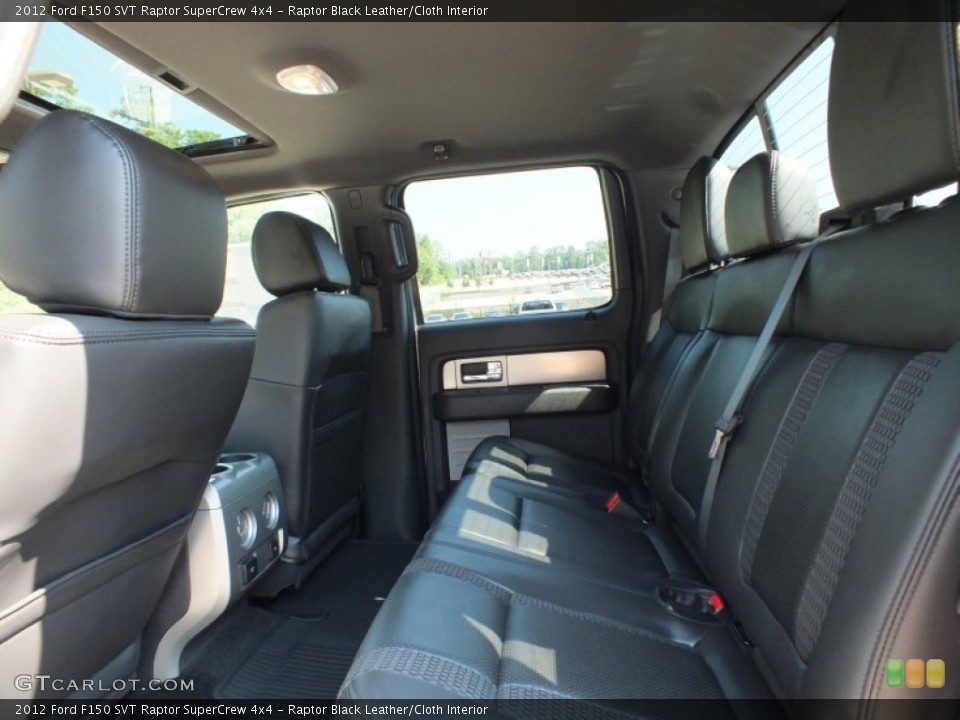 Raptor Black Leather/Cloth Interior Rear Seat for the 2012 Ford F150 SVT Raptor SuperCrew 4x4 #69034778