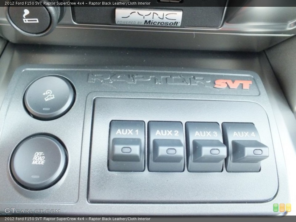 Raptor Black Leather/Cloth Interior Controls for the 2012 Ford F150 SVT Raptor SuperCrew 4x4 #69034979