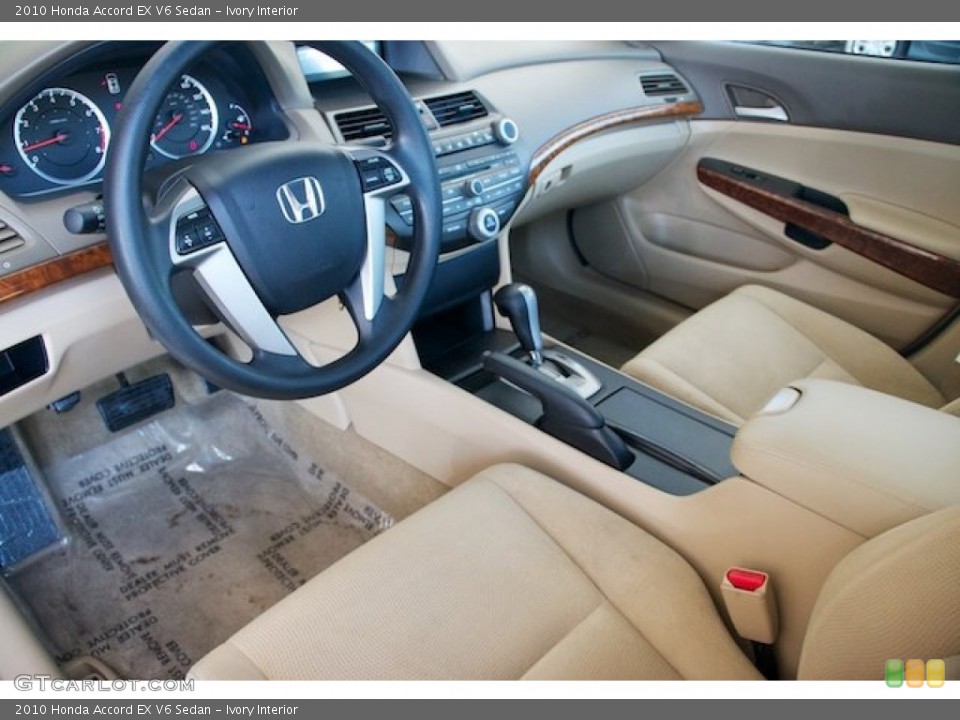 Ivory Interior Prime Interior for the 2010 Honda Accord EX V6 Sedan #69035279