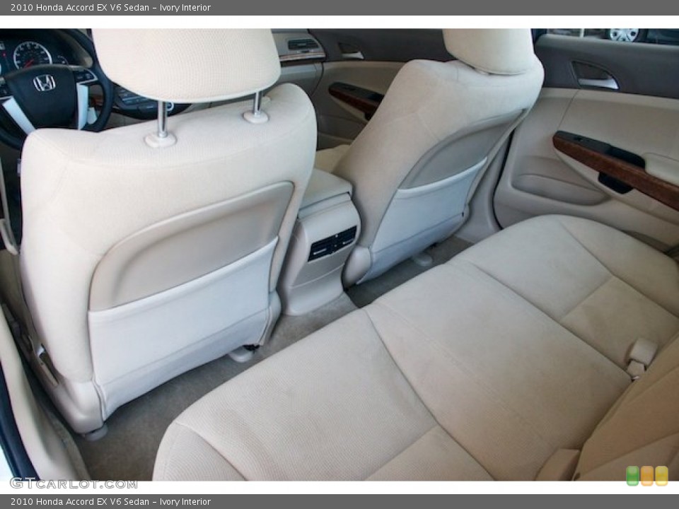 Ivory Interior Rear Seat for the 2010 Honda Accord EX V6 Sedan #69035297