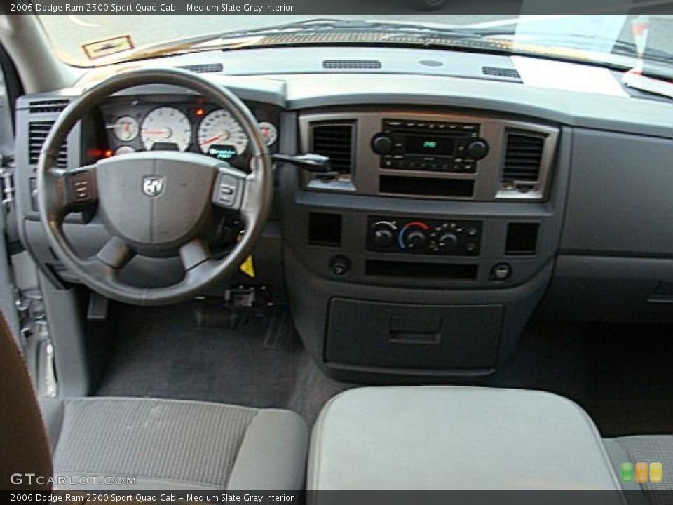 Medium Slate Gray Interior Dashboard for the 2006 Dodge Ram 2500 Sport Quad Cab #69035796