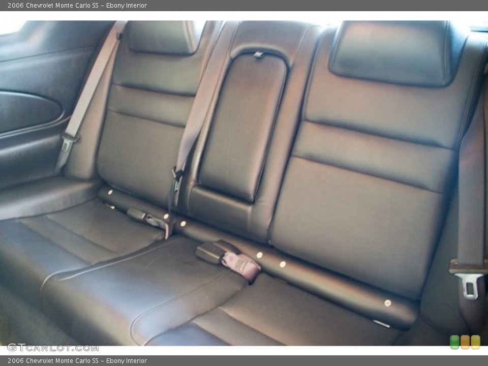 Ebony Interior Rear Seat for the 2006 Chevrolet Monte Carlo SS #69036419