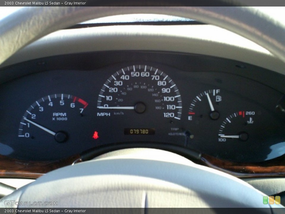 Gray Interior Gauges for the 2003 Chevrolet Malibu LS Sedan #69037628
