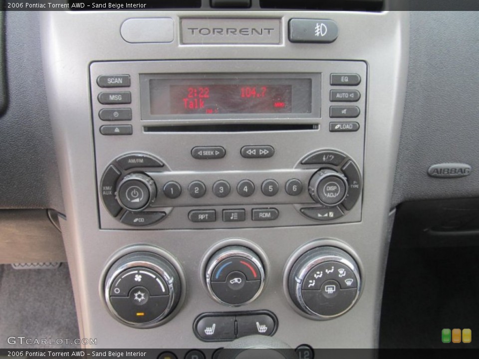Sand Beige Interior Controls for the 2006 Pontiac Torrent AWD #69038492