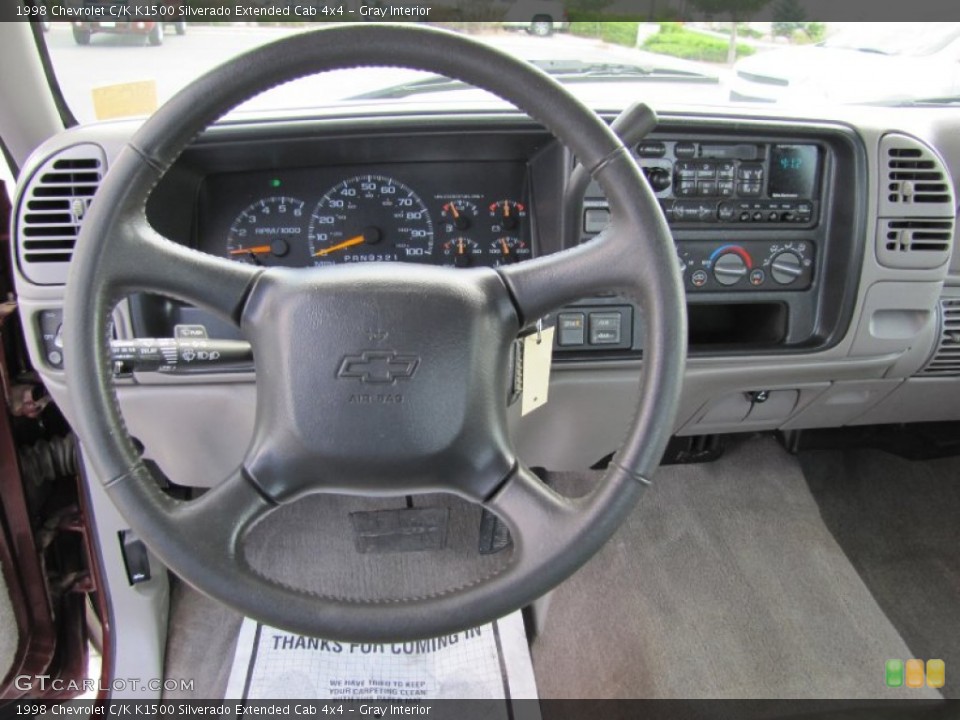 Gray Interior Steering Wheel for the 1998 Chevrolet C/K K1500 Silverado Extended Cab 4x4 #69038552