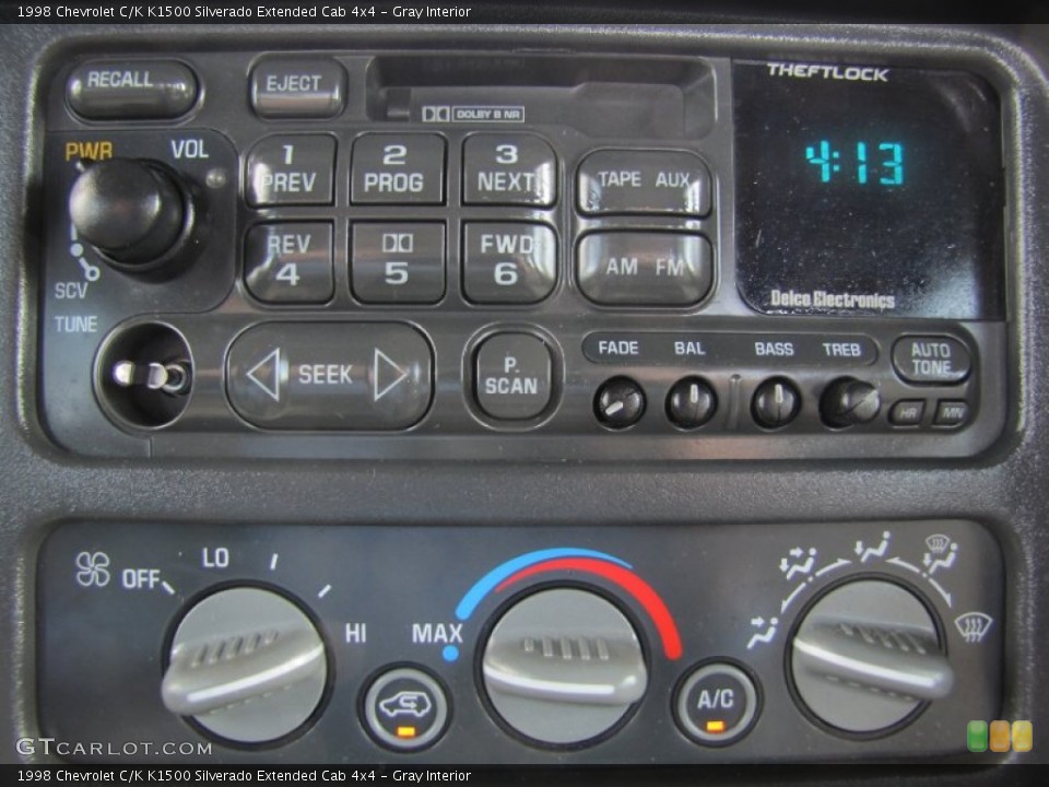 Gray Interior Audio System for the 1998 Chevrolet C/K K1500 Silverado Extended Cab 4x4 #69038606