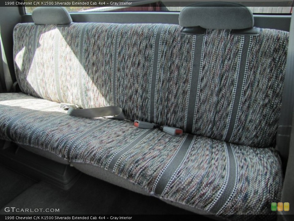Gray Interior Rear Seat for the 1998 Chevrolet C/K K1500 Silverado Extended Cab 4x4 #69038633