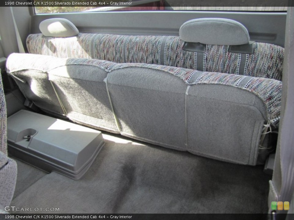 Gray Interior Rear Seat for the 1998 Chevrolet C/K K1500 Silverado Extended Cab 4x4 #69038639