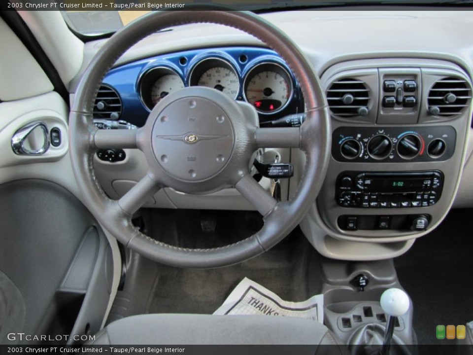 Taupe/Pearl Beige Interior Steering Wheel for the 2003 Chrysler PT Cruiser Limited #69039053