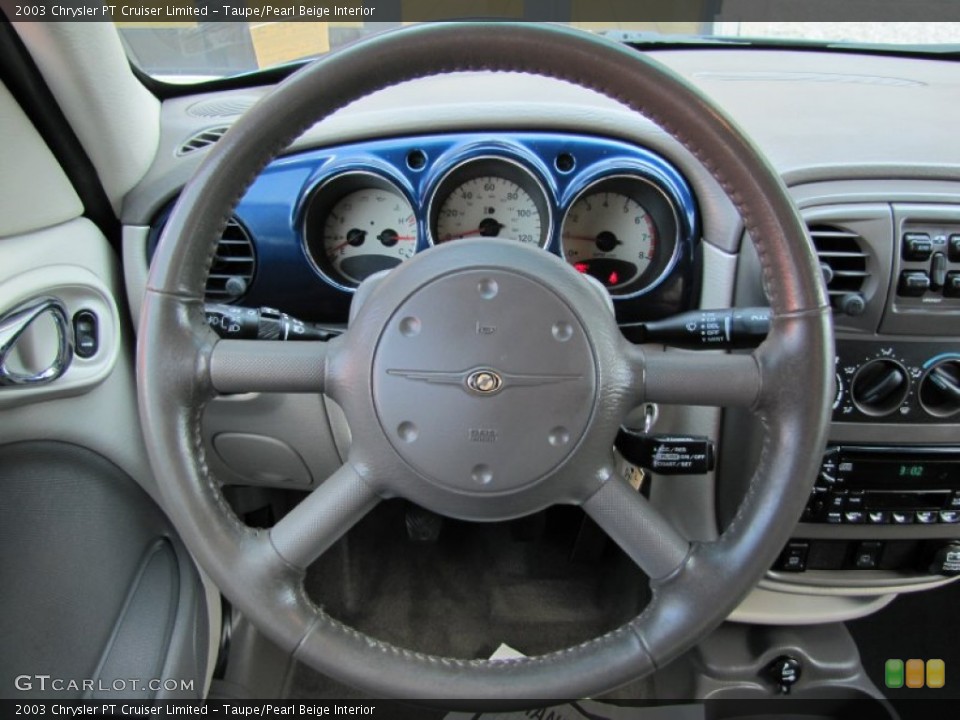 Taupe/Pearl Beige Interior Steering Wheel for the 2003 Chrysler PT Cruiser Limited #69039071