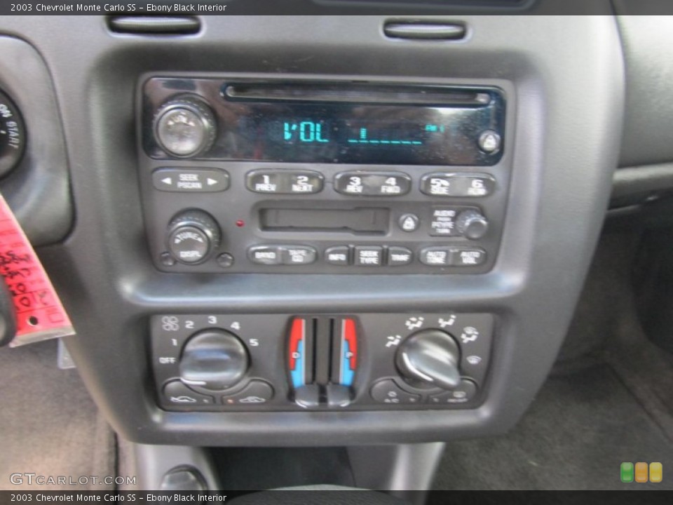 Ebony Black Interior Audio System for the 2003 Chevrolet Monte Carlo SS #69039467
