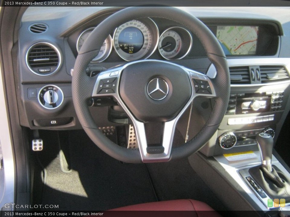 Red/Black Interior Dashboard for the 2013 Mercedes-Benz C 350 Coupe #69041423
