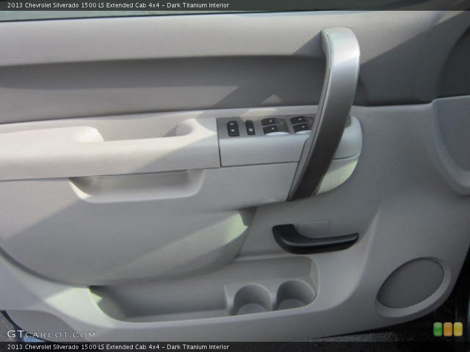 Dark Titanium Interior Door Panel for the 2013 Chevrolet Silverado 1500 LS Extended Cab 4x4 #69043925