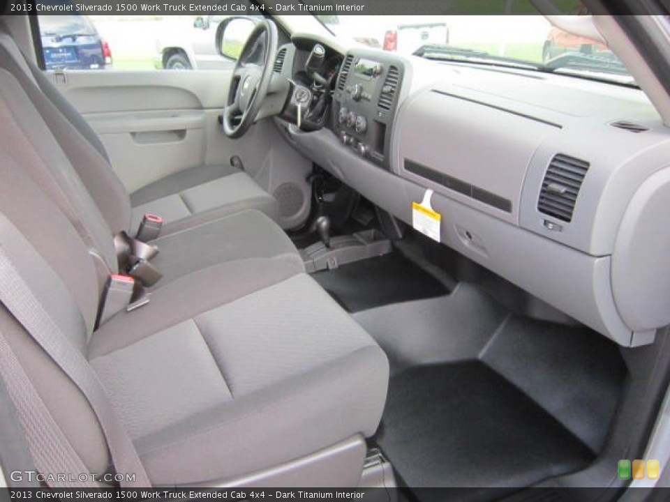Dark Titanium Interior Photo for the 2013 Chevrolet Silverado 1500 Work Truck Extended Cab 4x4 #69044032