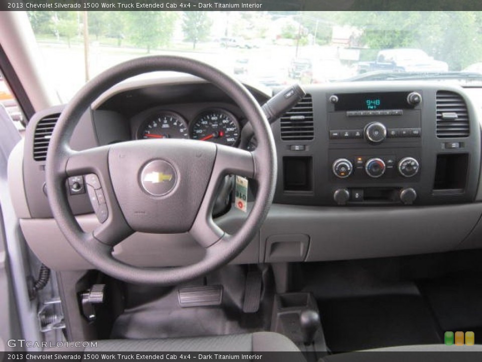 Dark Titanium Interior Dashboard for the 2013 Chevrolet Silverado 1500 Work Truck Extended Cab 4x4 #69044075