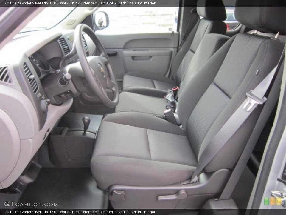Dark Titanium Interior Front Seat for the 2013 Chevrolet Silverado 1500 Work Truck Extended Cab 4x4 #69044084